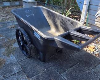 #180	Plastic Rubbermaid 2 wheel Cart - 57x28x27	 $125.00 