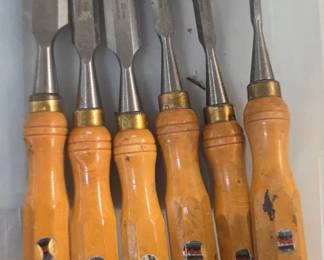 #103	Freud Bevel-Edge Wood Chisel Set w/Boxwood Handles - 6 pcs 	 $30.00 