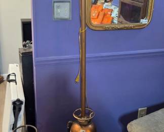 #8	Copper Brass Fire Extinguisher - converted - 73" Tall 	 $150.00 