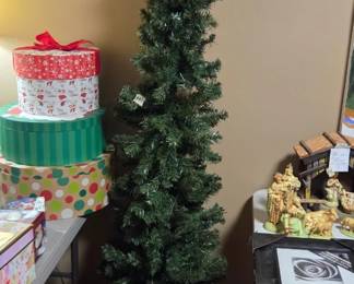 #85	Approx. 6 Foot Slim Line Christmas Tree	 $25.00 