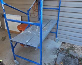 #173	Werner Painters Scaffolding - 46H x 21D and adjustable height	 $125.00 