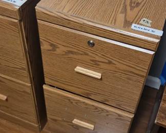 #76	Laminate 2 drawer Legal Filing Cabinet w/keys - 15.5x20x30	 $50.00 