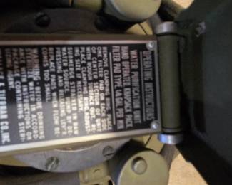 #231	U.S. Military Water Purification Unit - Hand operated Model A-542 - made in 1951 - has unused filters with it	 $45.00 
