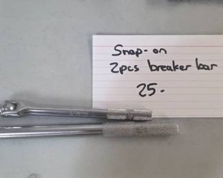 #119	Snap-on 2 pcs Breaker Bar	 $25.00 