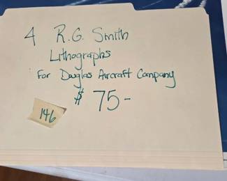 #146	R.G. Smith Lithographs for Douglas Aircraft Company	 $75.00 