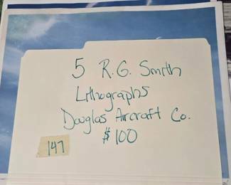 #147	R.G. Smith Lithographs for Douglas Aircraft Company	 $100.00 