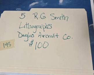 #148	R.G. Smith Lithographs for Douglas Aircraft Company	 $100.00 