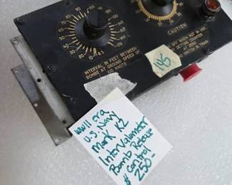 #145	WWII Era U.S. Navy Mark K2 Intervalometer Bomb Release Control	 $250.00 