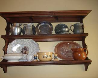 Pewter, Turkey Platters, Pottery