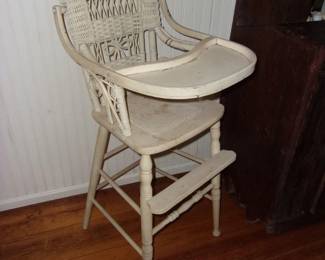 Victorian Wicker High Chair
