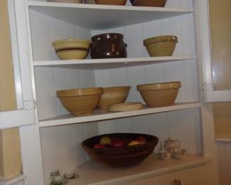 Great Selection of Yellow Ware Bowls