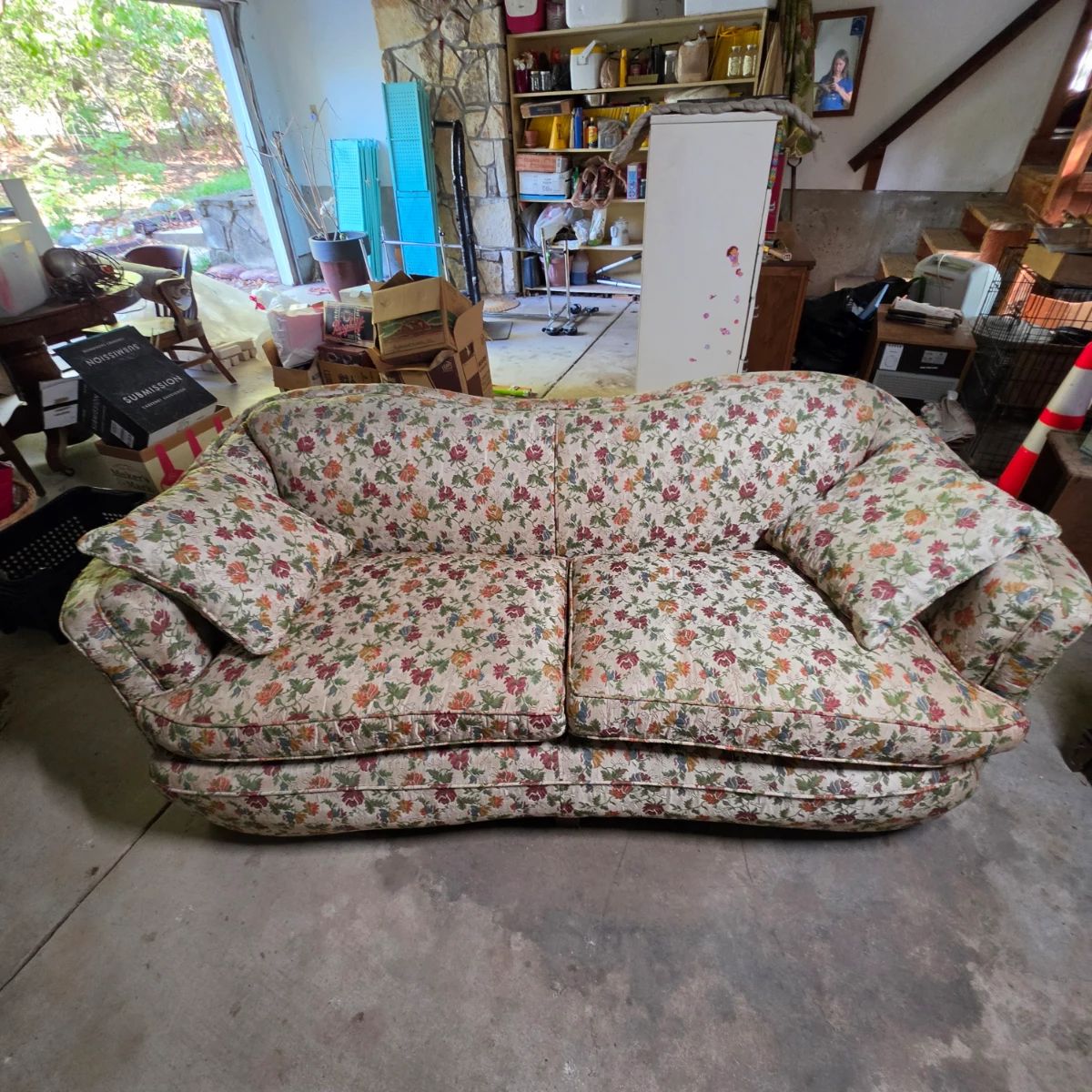 Vintage Floral Sofa