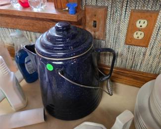 Enamel coffee pot
