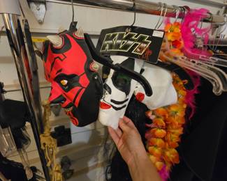 Halloween masks - including 2 KISS masks