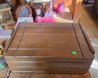 Large wood jewelry box