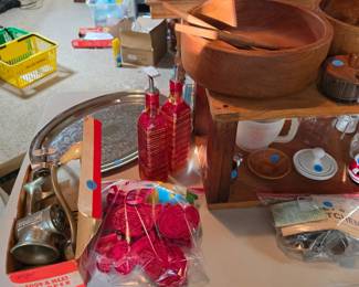 Vintage universal Chopper No1 with original box, cookie cutters