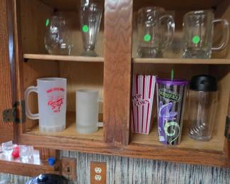 Drinkware, parfait glass and popcorn bowls