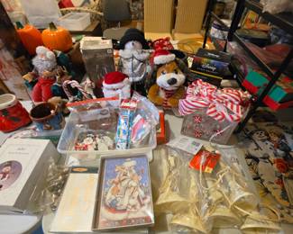 Christmas cards and decor