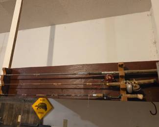 Vintage fishing poles (qty3)
