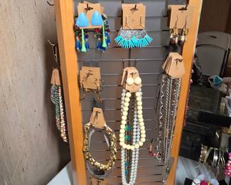 Necklaces, bracelets, and earrings