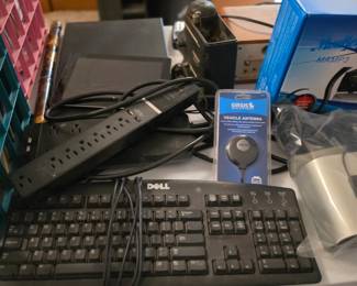 Keyboard and surge protectors 