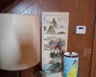 Chinese scroll with red authentication stamps