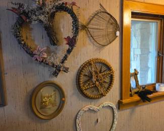 Wicker and natrual fiber wall art