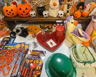 Halloween decor, novelties, valentines, easter