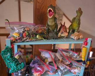 Dinosaurs and boys toys