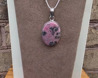 Rhodonite Pendant Necklace