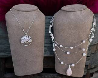 Rose Quartz Necklace Lot