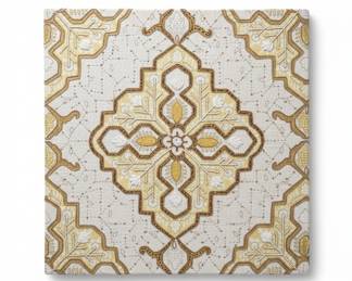 Mid-Century Modern Embroidered Textile Wall Art