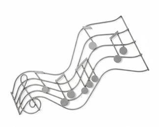Metal Musical Staff Wall Art