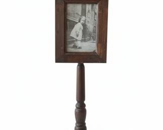 Vintage Wooden Pedestal Picture Frame