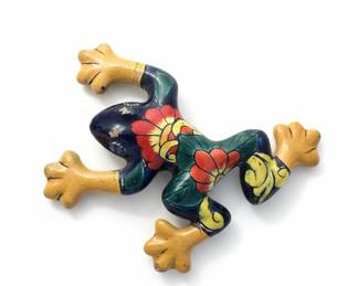 Talavera Ceramic Frog Wall Decor