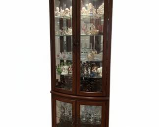 Pulaski Furniture Curved Corner Curio Cabinet