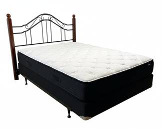 Full Size Metal and Wood Bed Frame