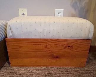 Chateau Guiraud Wine Crate Ottoman