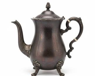 Victorian Style Silver Plated Coffee and Tea Pot