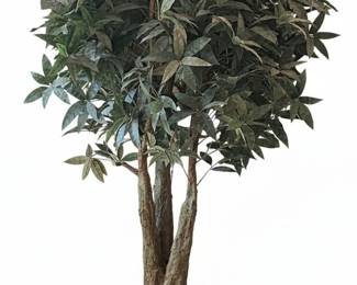 Artificial Ficus Floor Tree in Woven Basket