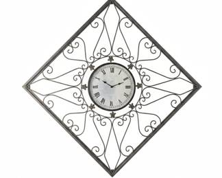 Decorative Diamond-Shaped Wall Clock