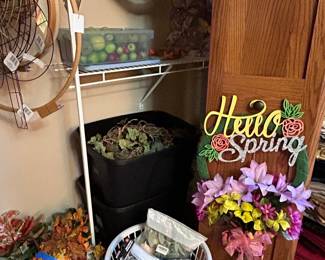 Assorted Seasonal Floral and Craft Decor Lot