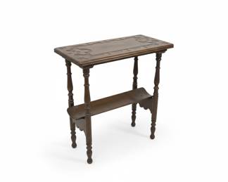 Vintage Spindle Leg Accent Table