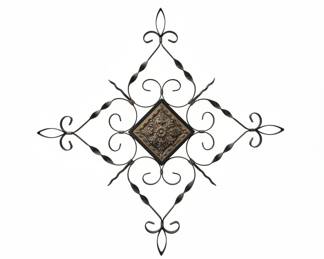 Decorative Wrought Iron Wall Medallion