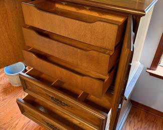 Stanley Mediterranean Style Gentleman’s Door Chest $300.00. 39”w 19” d 52” t