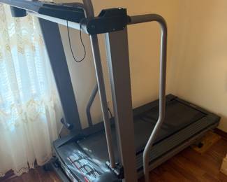 Pro Form Space Saver electric treadmill $150.00. 66”L 30”w 62”t