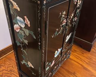 Small black birds cabinet $125.00.    18.5”w 9”d 26”t