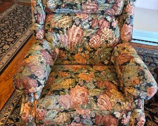 2) Matching Floral LazyBoy Rocker/Recliners.    $250.00 each.         33”w 30”d 38” t