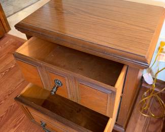 2 Drawer Nightstand $60.00. 22”w 15”d 23”t
