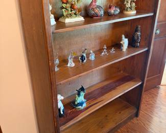 Large wood bookcase $125.00. 45”w 22.5”d 60” t